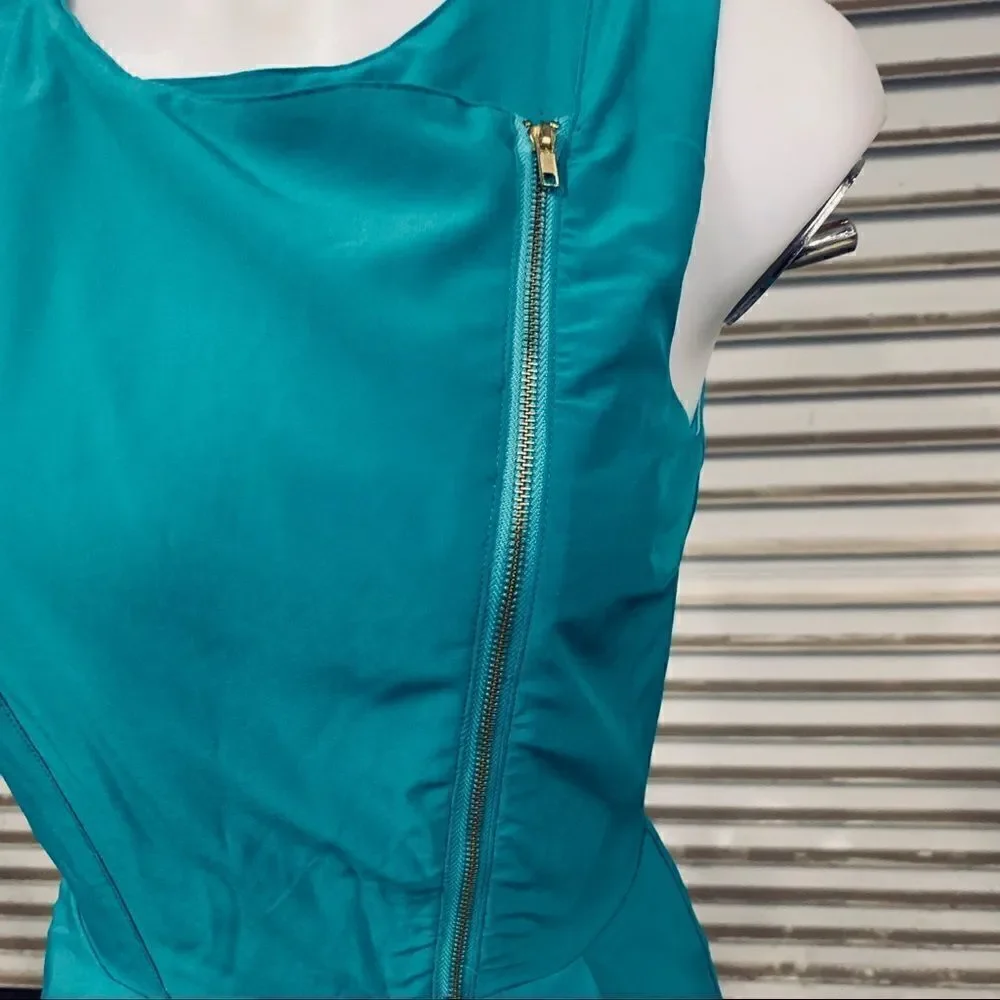 Ark & Co green dress with cutout back